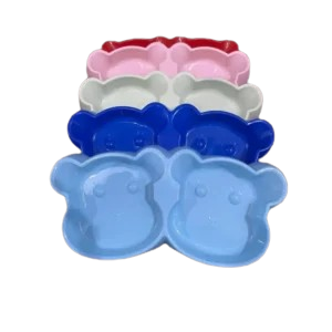 Cats Double Plastic Bowl