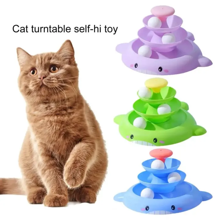 Cat Three Tier Turntable Track Tower